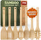 Bamboo Wooden Spoons for Cooking – 7 PCs Wooden Cooking Utensils for Nonstick Cookware – Wooden Utensil Set – Easy to Clean, Sturdy, Lightweight &...