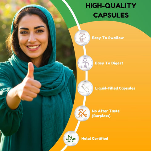 Halal Multivitamins for Women, Men & Adults, 30 Servings | Iron, Vitamin A, B6, B12, Biotin, Niacin, C, D3, E, Zinc, Calcium, Folic Acid, CoQ10 | ...