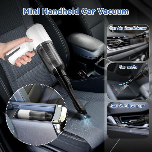 Cordless Vacuum Cleaner-Mini Air Duster, Portable Handheld Vacuum, 3 in1Dry Use for Car Keyboard,Dust Buster & Air Blower for Kitchen, 5500PA Suct...