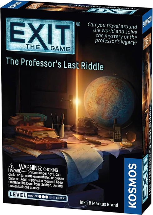 EXIT: The Professor's Last Riddle | Escape Room| Brainteasers | Mystery Solving | Treasure Hunt | Kosmos Game | at-Home Escape Room...