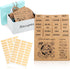 Outus 36 Pieces Recipe Card Dividers Tabs Include 24 Labelled and 12 Blank Tabs 60 Adhesive Labels Fit 4 x 6 Inch Cards for Recipe Box Organize (C...