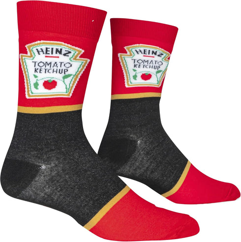 Crazy Socks, Mustard, Ketchup, Hot Sauces & More, Funny Colorful Novelty Socks...