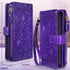Harryshell Detachable Magnetic Zipper Wallet Leather Case Cash Pocket with Card Slots Holder Wrist Strap for iPhone 11 6.1 inch 2019 Floral Flower...