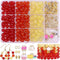 Wutubug 300PCS Glass Beads for jewelry Making, 8mm Glass Beads Bracelet Making Kit for Girls, Round Crystal Beads for Bracelets with Spacer Beads ...