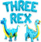 KatchOn, Big Blue Three Rex Balloons - 35 Inch Pack of 10 | Blue Dinosaur Balloon, Three Rex Birthday Party Decorations Boy | Blue Dinosaur Party ...
