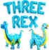 KatchOn, Big Blue Three Rex Balloons - 35 Inch Pack of 10 | Blue Dinosaur Balloon, Three Rex Birthday Party Decorations Boy | Blue Dinosaur Party ...