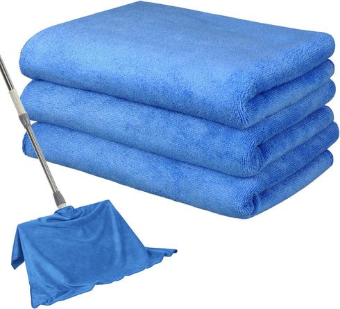 3 Pcs Extra Large Microfiber Cleaning Cloth 30" x 20" Washable Reusable Microfiber Towel Streak Free Lint Free Cloth for Cleaning Home Glass Offic...