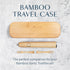Better & Better Bamboo Travel Case designed for the Bamboo Sonic Toothbrush | Fits 2 Replacement Brush Heads & 1 Electric Brush Handle | Natural B...