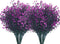 PASYOU Artificial Greenery, Plastic Plants Fake Bell Grass Flowers Lifelike Patio Yard Corridor Indoor Outdoor Home Garden Balcony Party Pot Plant...