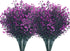 PASYOU Artificial Greenery, Plastic Plants Fake Bell Grass Flowers Lifelike Patio Yard Corridor Indoor Outdoor Home Garden Balcony Party Pot Plant...