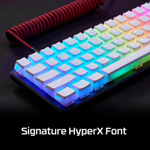 HyperX Pudding Keycaps 2 - Full Key Set - PBT - 112 Keys -White...