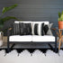 Adabana Outdoor Waterproof Pillow Covers 18x18 Inch Set of 4 Black and White Modern Geometric Throw Pillows Cover Decorative Boho Pillow Covers fo...