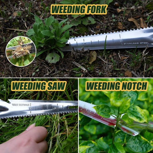 Innovative Weeder Puller Garden Hand Tool - Versatile 5-in-1 Weeding Tool for Dandelion Weeder Root Removal, Moss Remove, Gardening Knife, Trimmin...