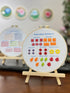 Generic 4 Sets Embroidery Kit for Beginners,Cross Stitch Kits with Simple Embroidery Patterns,Crafts Include Color Threads,2 Hoops and Tools...