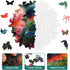 Wooden Puzzles for Adults,Bird Wooden jigsaw puzzles 200pcs,10.9x11.2in,Medium,Unique Shape Animal adult Puzzles,Irregular Wood Puzzles Creative G...