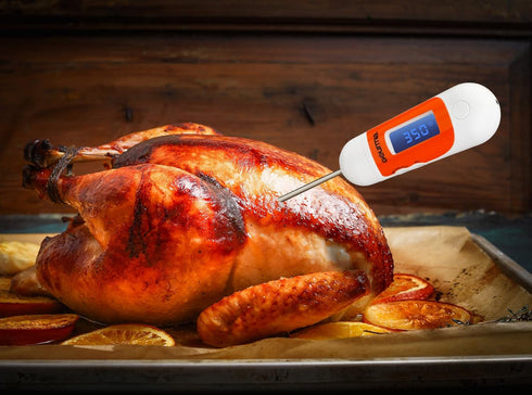 Gourmia GKS9120 3-in-1 Spoon Scale with Cooking Thermometer Interchangeable Kitchen Tool with Mini Scale, Corded Temperature Probe & Cordless Temp...
