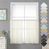Doris 36 Inch Sheer Curtains Set of 2 Pieces, Faux Linen Natural Window Small Curtain Tiers for Kitchen Bedroom, Airy & Breathable Dual Rod Pocket...