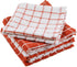 DII Basic Terry Collection Windowpane Dishcloth Set, 12x12, Spice, 6 Piece...