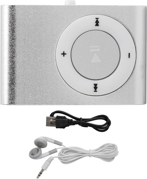 Sport MP3 Players with Clip, Portable Music Player, Screenless MP3 Players, Mini MP3 Player with Earphone and USB Cable(Silver)...
