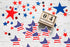 250 American Flag Star Stickers - Patriotic American Flag Star-Shaped Stickers for 4th of July, Memorial Day, and Veteran's Day...