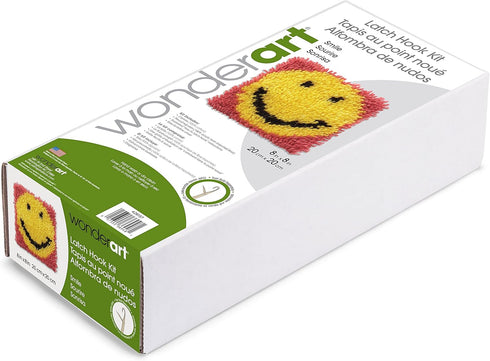 Wonderart Smile Latch Hook Kit, 8" X 8"...