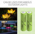 AAA 600mAh HR03 16pcs Ni-MH Rechargeable Batteries Pre-Charged for Outdoor Garden Solar Lights, Pack of 16...