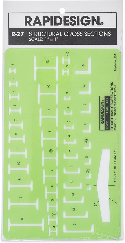 Rapidesign Structural Cross-Section Template, 1 Each (R27)...