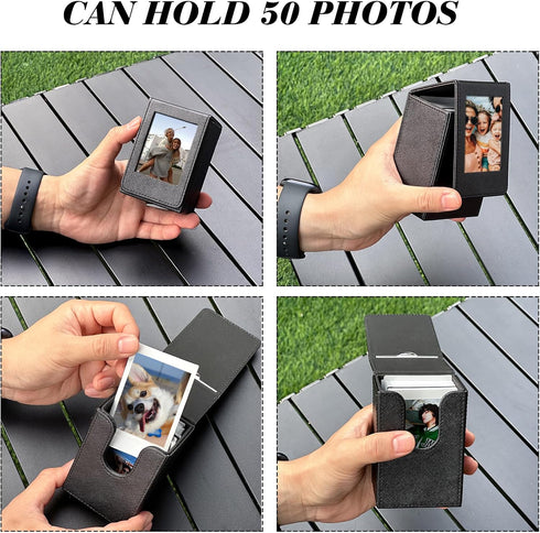 Mini 3 inch Film Picture Holder Case for Fujifilm Instax Mini 12/11/99/90/EVO Camera Film Accessories Photo Pouch Protection Case Can hold 50+ fil...