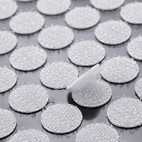 JANYUN 1008pcs Self Adhesive Dots,2/5" 10mm Diameter Sticky Dots Back Dots Hook and Loop Tapes White Classroom Office Home...