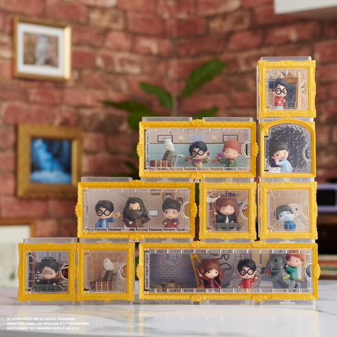 Wizarding World Harry Potter, Micro Magical Moments Scene Gift Set with Exclusive Harry, Hermione, Ron, Fluffy Action Figures & Case, Kids Toys...