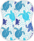 Sea Turtle Ocean Bubble Marine Turtles Muslin Burp Cloths for Baby 2 Pack 100% Cotton Baby Washcloths Bibs for Boy Girl...