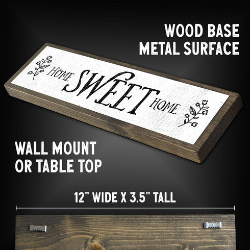 Home Wood Signs (Medium - Wood And Metal, Home Sweet Home)...