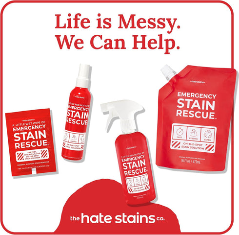 Emergency Stain Rescue Remover Spray – 4oz Laundry Stain Remover for Clothes, Upholstery Fabric, Carpet - Works on Most Blood, Grass, Coffee, Mud,...