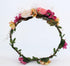 Vivivalue Floral Halo Boho Flower Headband Floral Crown Headpiece Hair Wreath with Ribbon Wedding Party Prom Photos Festival...