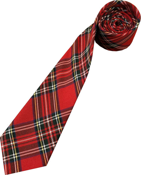 Men's Scottish Royal Stewart Tartan Neck Tie...