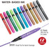 ZEYAR Acrylic Paint Pen, Needle Extra Fine and Chisel Point, 12 Metallic Colors, Waterproof Ink, Works on Rock, Wood, Glass, Metal, Ceramic and Mo...