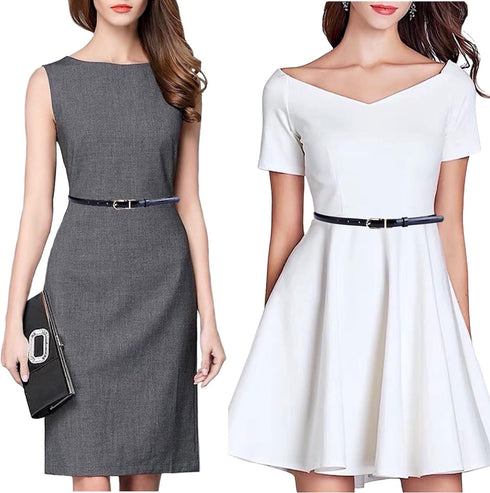 Women's Belts Skinny Patent Leather Belts Slim Waistband, Twist To Convert Worn On Both Sides, Gold Color Alloy Buckle...