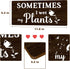 Sometimes I wet my plants Funny Garden Wooden Signs,Rustic Garage Home Farmhouse Wall Fence Decoration (Black)...
