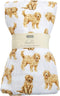 Mud Pie Golden Doodle Print Baby Swaddle Blanket, 47" x 47",...