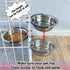 Dog Bowls Crate Water Bowl Kennel Hanging Cage Food Water Bowl Non-Spill Stainless Steel Metal Mountable Feeder Dish for Puppy Bunny Cats Pets Att...