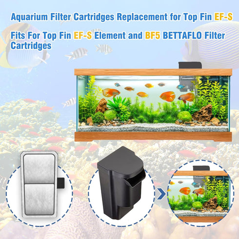 9-Pack Filter Cartridge Replacements for EF-S Element and BF5 BETTAFLO...