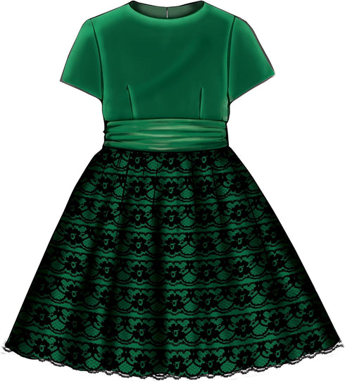 McCall Patterns Children's/Girl's Gathered Dresses With Petticoat And Sash...