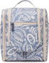Narwey Hanging Toiletry Bag Women Travel Makeup Bag Organizer Toiletries Bag for Travel Size Essentials Accessories Cosmetics (Medium, Blue Leaf-1...