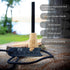 Ferro Rod Fire Starter Kit – Wood Handle Flint Fire Starter with Ferro Rod Striker and Wrist Lanyard – Weatherproof and Waterproof Fire Starter Su...