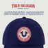 True Religion Kids Baseball Hat, 5 Panel Cotton Twill Adjustable Ball Cap with Round Woven Patch Logo, Navy, One Size...