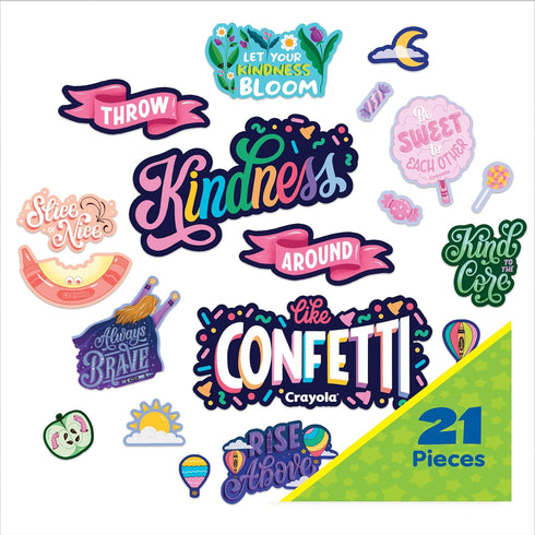 Eureka Crayola Colors of Kindness Classroom Bulletin Board Set for Teachers, 21 Pieces...