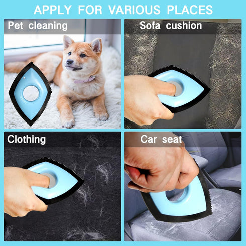 Pet Hair Removal Brush - Versatile Car and Carpet Cleaning Tool for Cats and Dogs Car Cleaning Supplies, Sofas, Lint, Carpet, Clothing Carpet Rake...