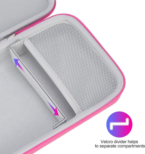 BOVKE Hard Carrying Case Waterproof Storage Holder Carrier, Rose...