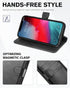 TUCCH Case Wallet for iPhone XR, Kickstand RFID Blocking Credit Card Slot PU Leather Folio Phone Cover with Wireless Charging [Shockproof TPU Shel...