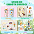 Reusable Sticker Books for Toddlers 1-3, Farm Stickers for Kids, Stickers for Toddlers 3+ Ages, Airplane Train Car Travel Essentials Toy for Kids ...